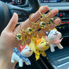 Cute Kitty with Scarf 3D Keychain
