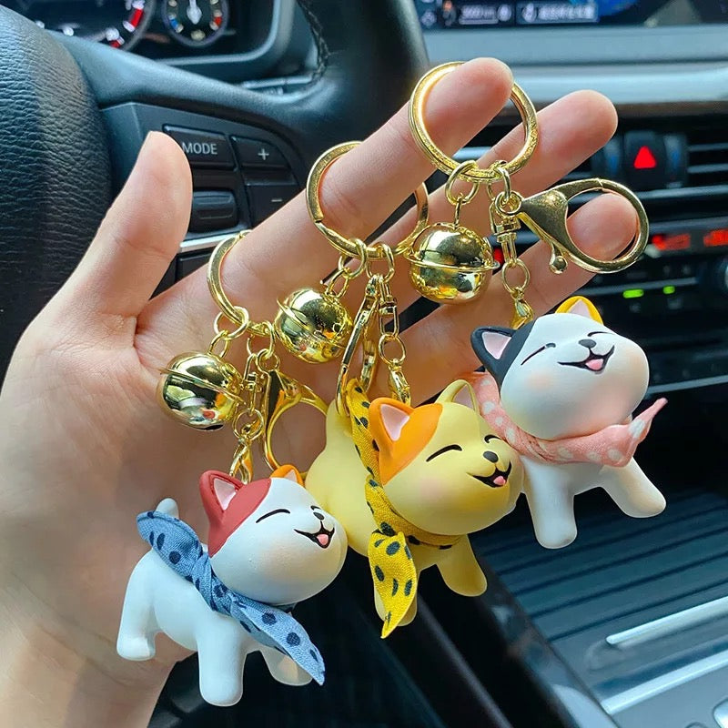 Cute Keychain with Scarf 3D Keychain - Tinyminymo
