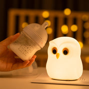 Cute Color-Changing Owl Silicone Lamp - Tinyminymo