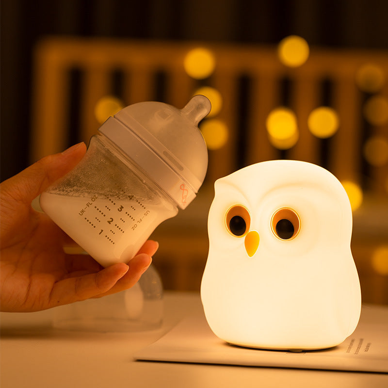 Cute Color-Changing Owl Silicone Lamp - Tinyminymo