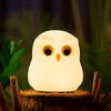 Cute Color-Changing Owl Silicone Lamp