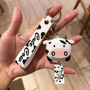 3D cute Cow Keychain - Tinyminymo