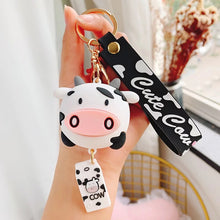 Load image into Gallery viewer, 3D cute Cow Keychain - Tinyminymo

