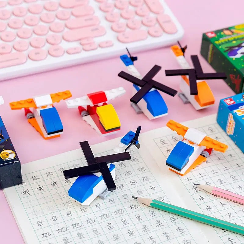 DIY Helicopter Puzzle Pencil Sharpener - Tinyminymo