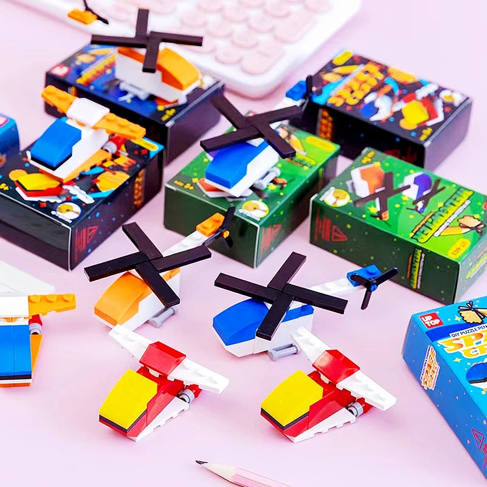 DIY Helicopter Puzzle Pencil Sharpener - Tinyminymo