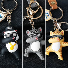 Load image into Gallery viewer, Dab Panda and Cat 3D Keychain - Tinyminymo
