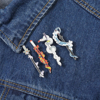 Demon Slayer Katana Lapel Pin - Tinyminymo