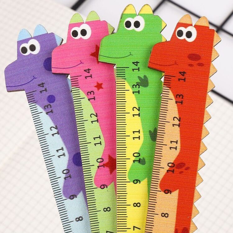 Cute Dinosaur Wooden Ruler Online in India