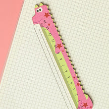 Load image into Gallery viewer, Dinosaur Wooden Ruler - Tinyminymo
