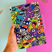 Load image into Gallery viewer, Doodle Cover Notebook - Monster - Tinyminymo
