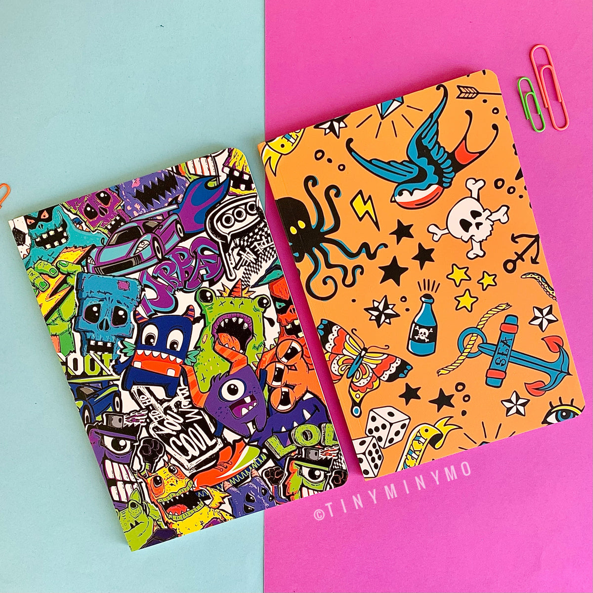 Doodle Cover Notebook - Monster - Tinyminymo