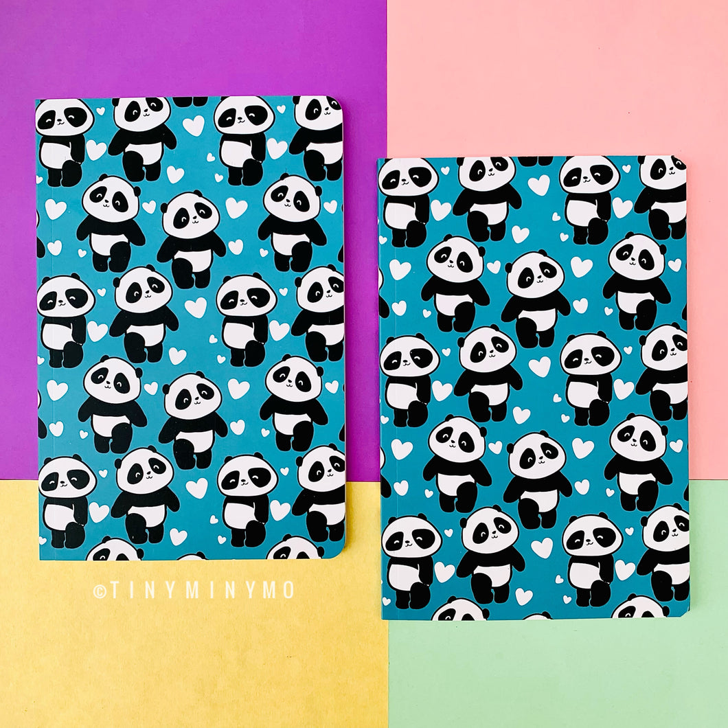 Doodle Cover Notebook - Panda - Tinyminymo