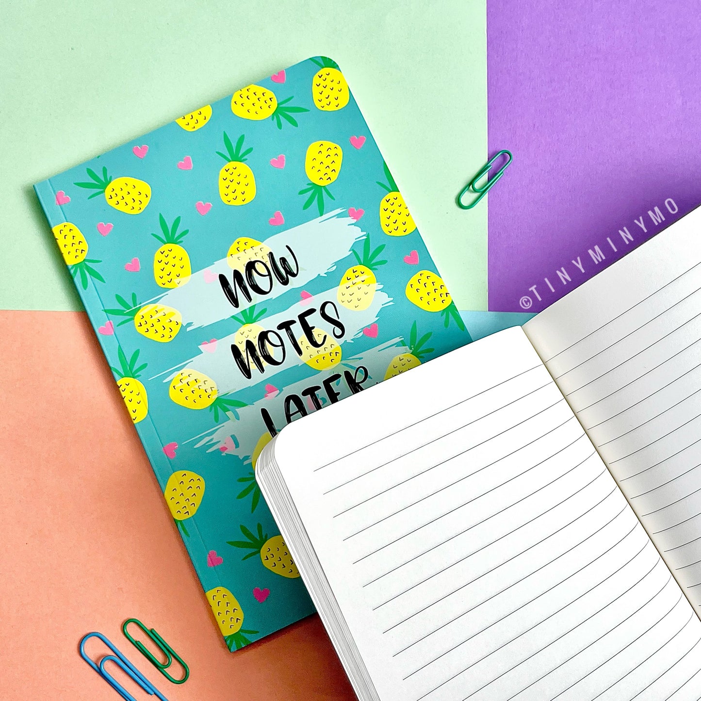 Doodle Cover Notebook - Pineapple - Tinyminymo