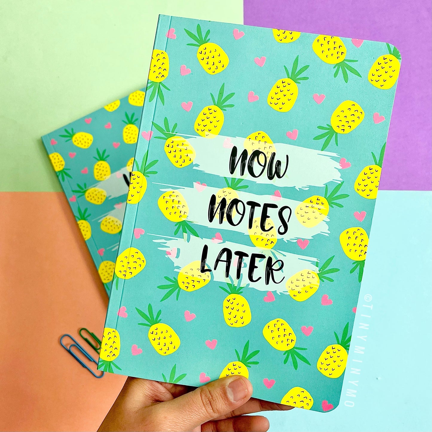 Doodle Cover Notebook - Pineapple - Tinyminymo