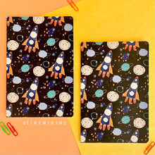 Load image into Gallery viewer, Doodle Cover Notebook - Space Rocket - Tinyminymo
