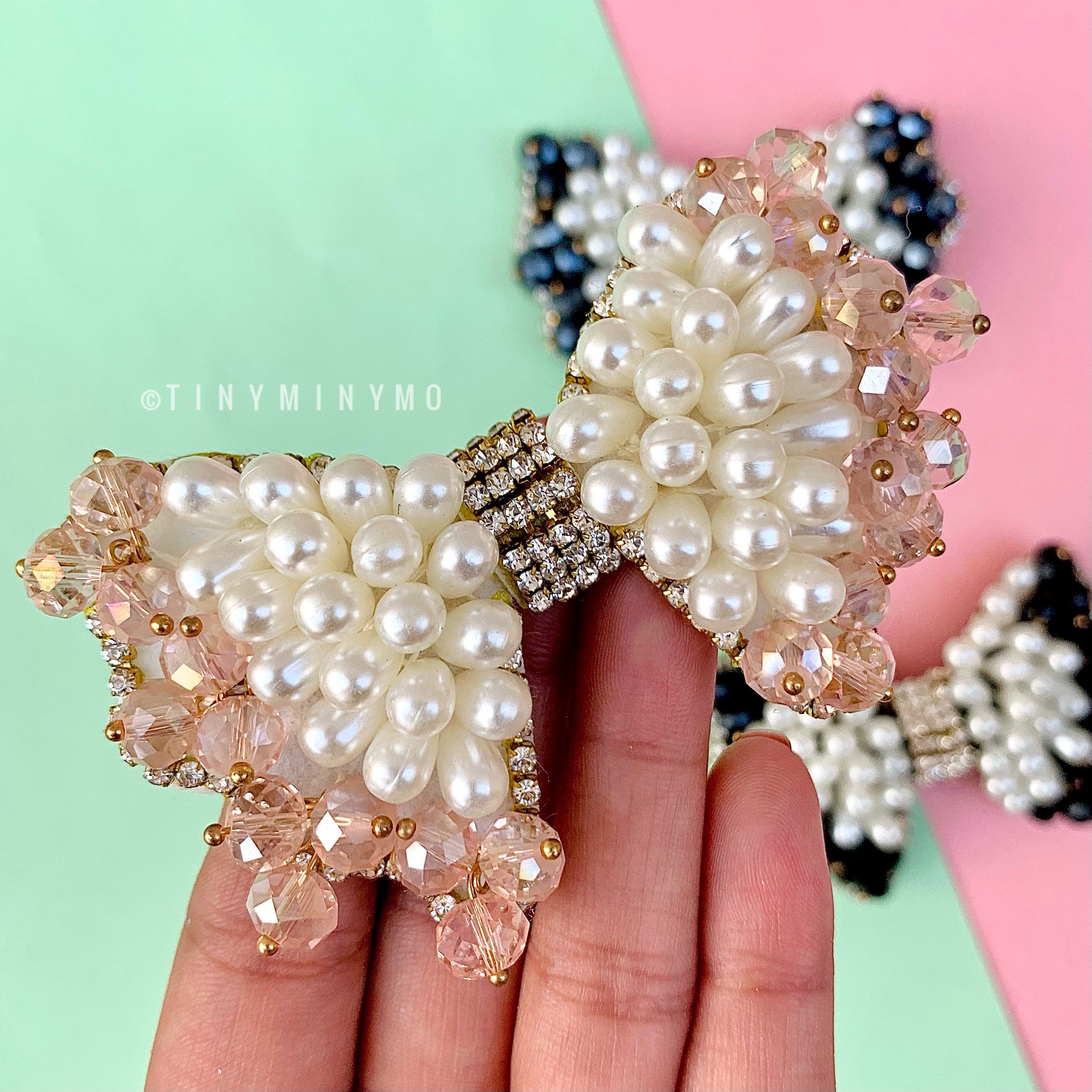 Fancy Handwork Bow Clip - Tinyminymo