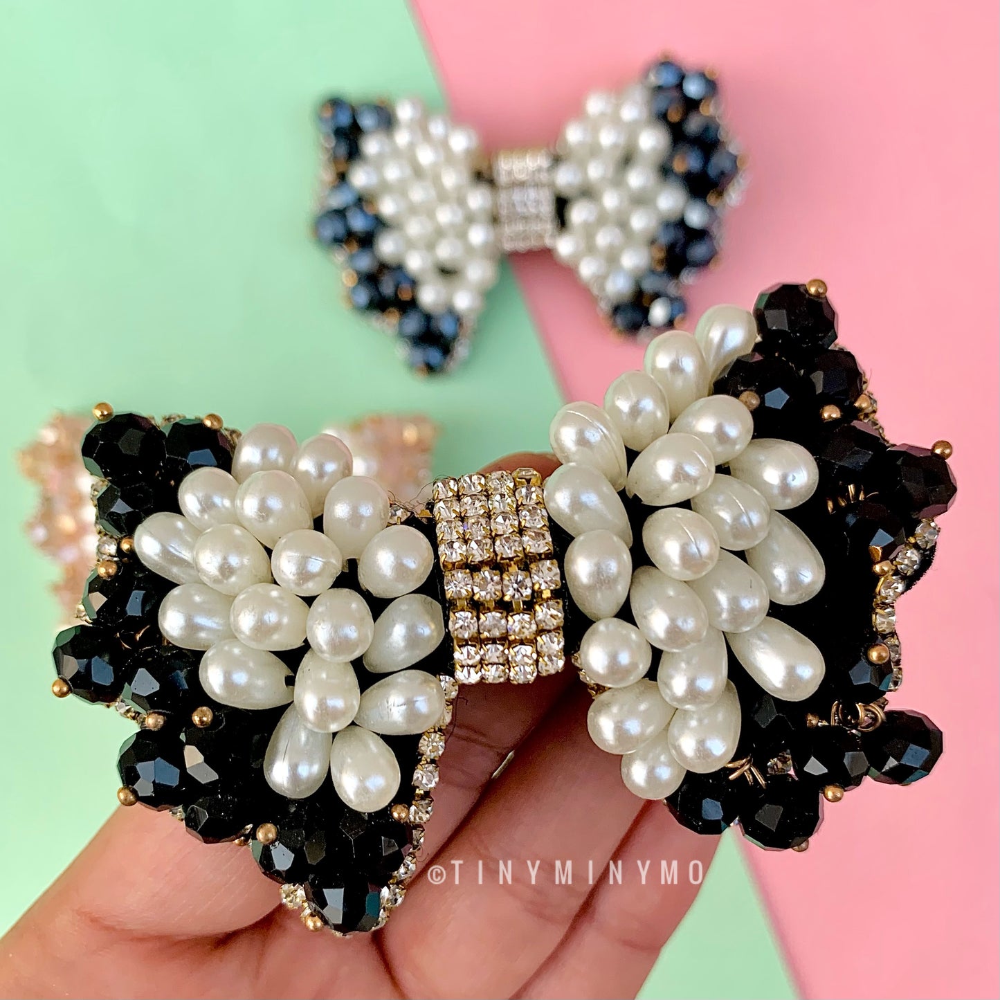 Fancy Handwork Bow Clip - Tinyminymo