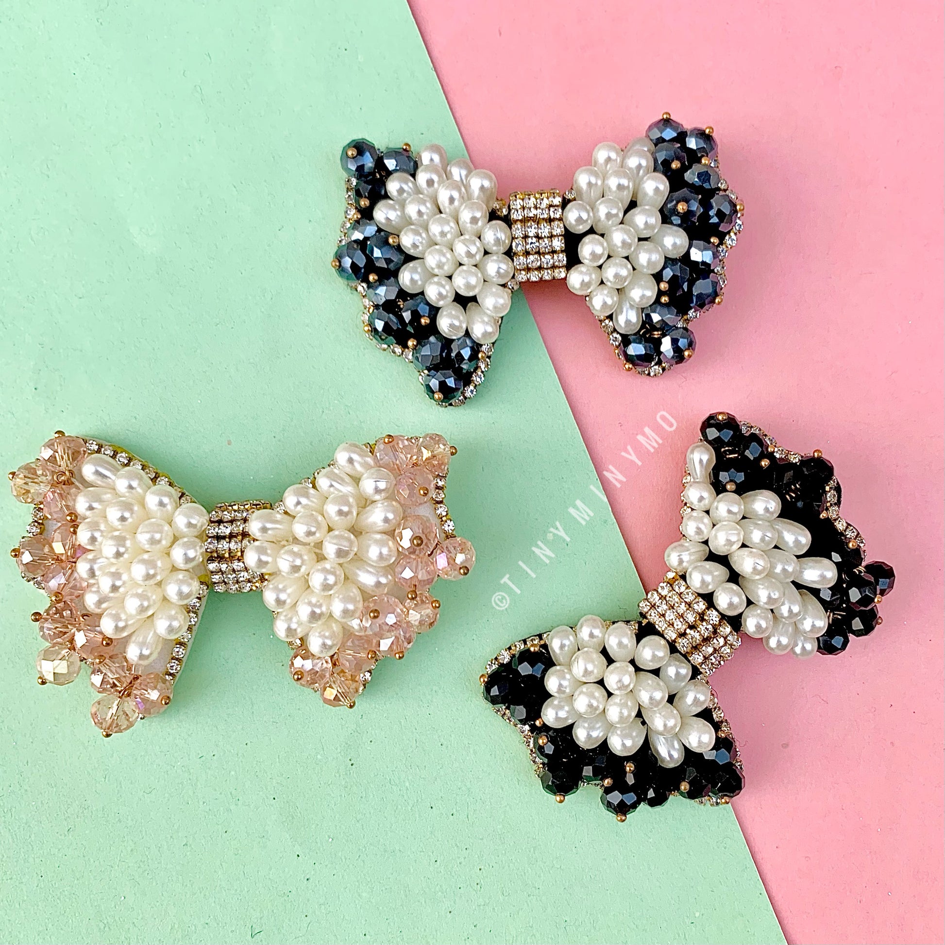 Fancy Handwork Bow Clip - Tinyminymo