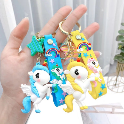 Flying Unicorn 3D Keychain - Tinyminymo