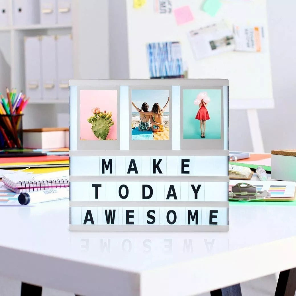 Cinematic Lightbox With Photo Frame and Letters - Tinyminymo