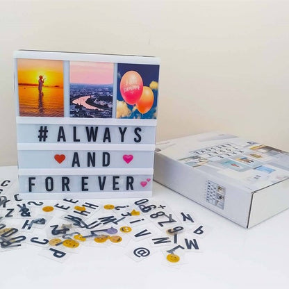 Cinematic Lightbox With Photo Frame and Letters - Tinyminymo