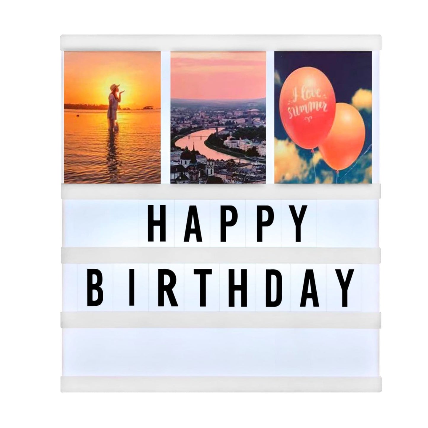 Cinematic Lightbox With Photo Frame and Letters - Tinyminymo