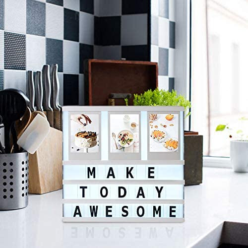Cinematic Lightbox With Photo Frame and Letters - Tinyminymo