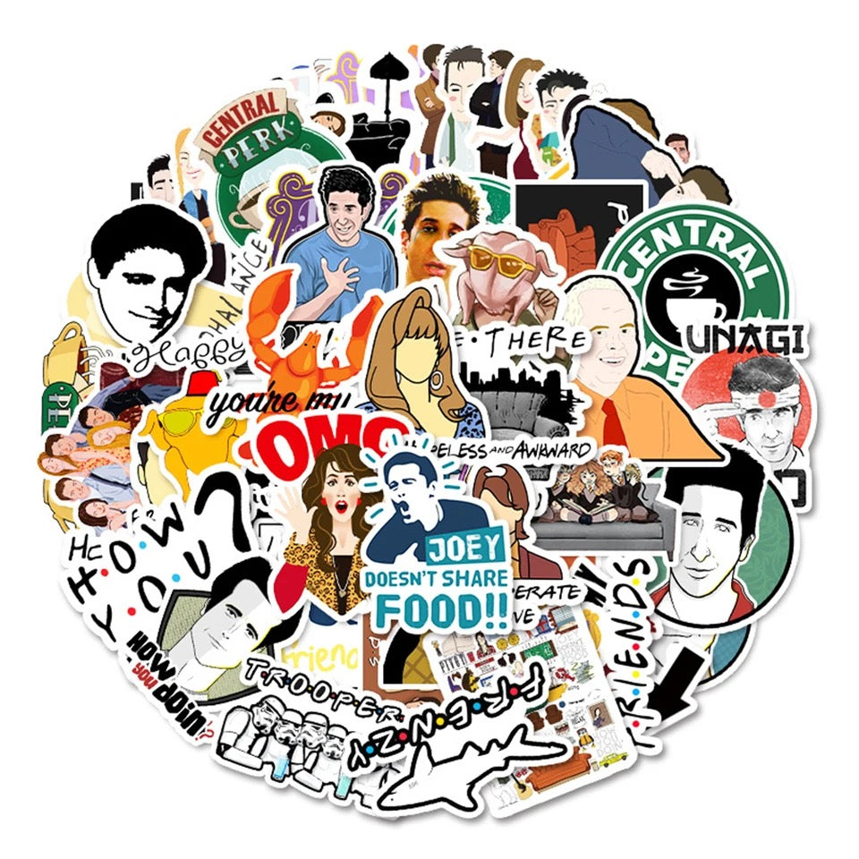 F.R.I.E.N.D.S Stickers - Set of 55 - Tinyminymo