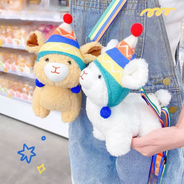 Furry Llama Sling Bag - Tinyminymo