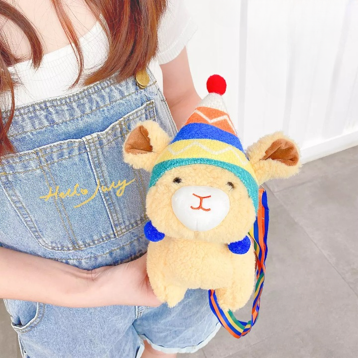 Furry Llama Sling Bag - Tinyminymo