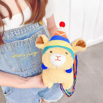 Furry Llama Sling Bag - Tinyminymo
