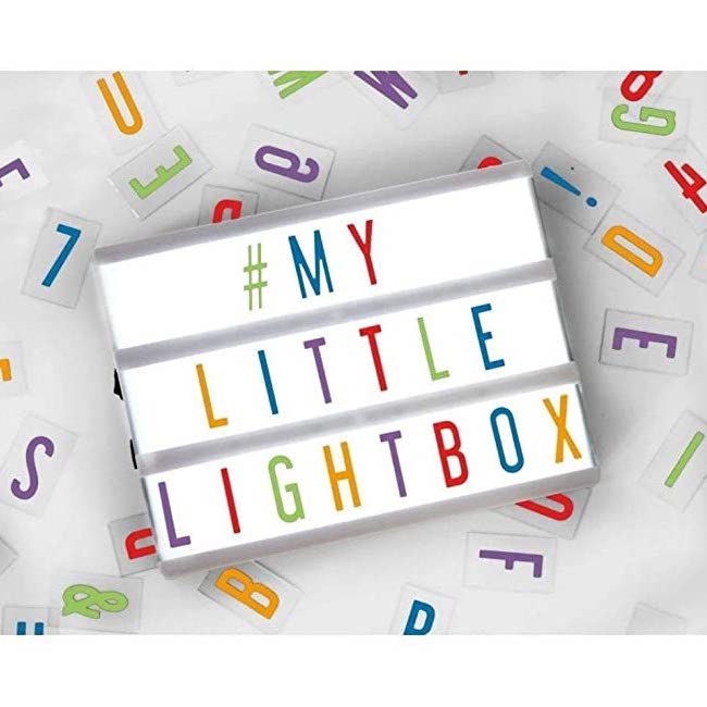 Mini Cinematic Light Box with Colored Letters