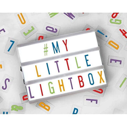 Mini Cinematic Light Box with Colored Letters