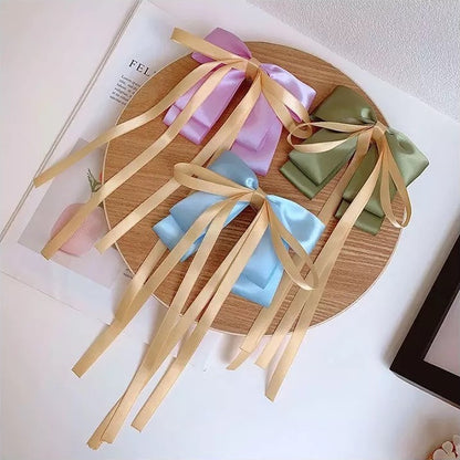 Satin Bow Clip