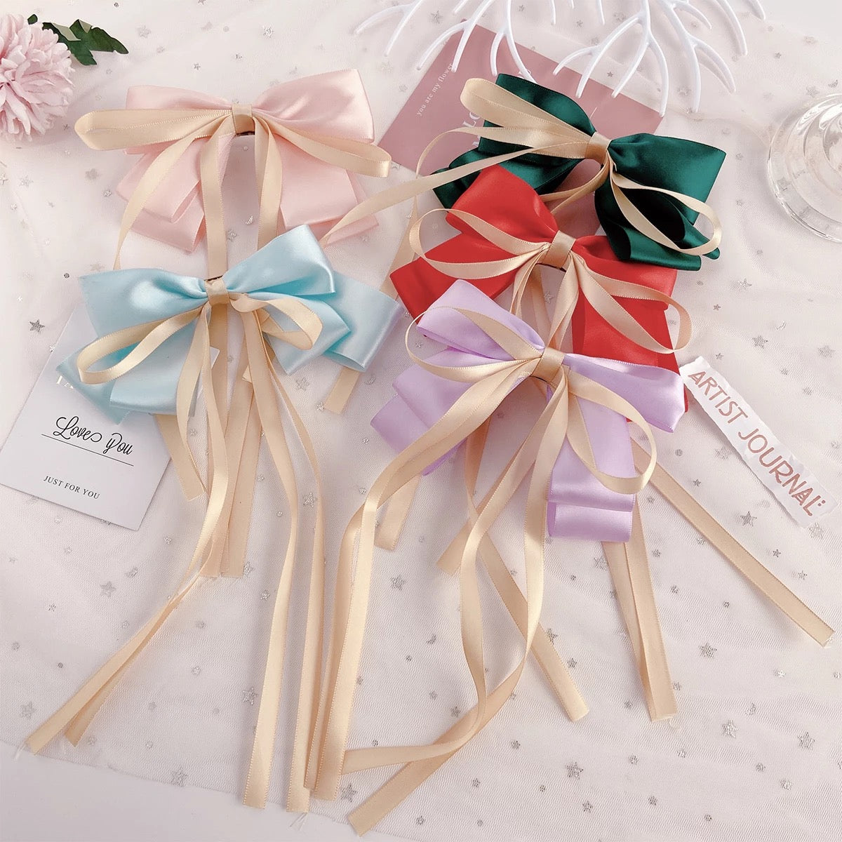 Satin Bow Clip