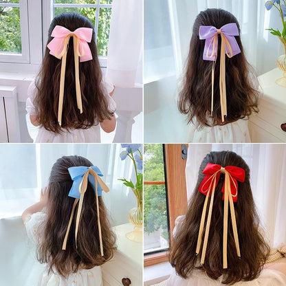 Satin Bow Clip