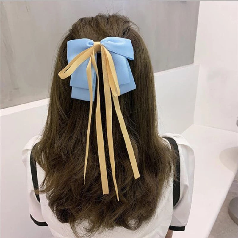Satin Bow Clip