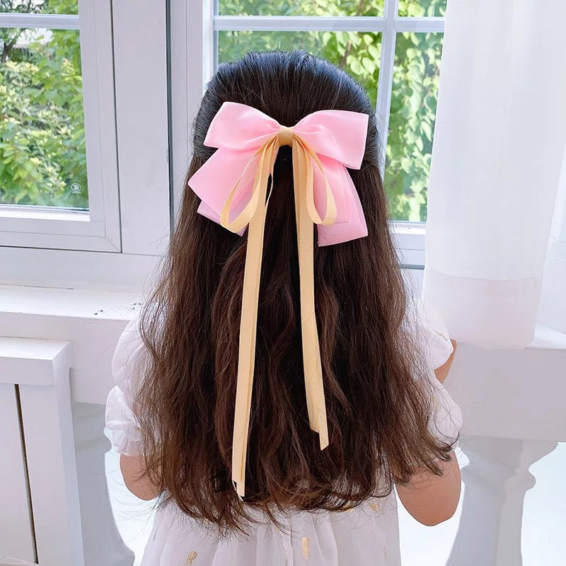 Satin Bow Clip