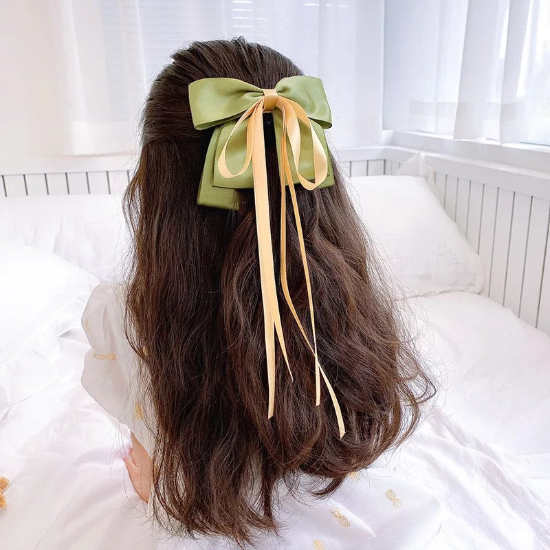 Satin Bow Clip