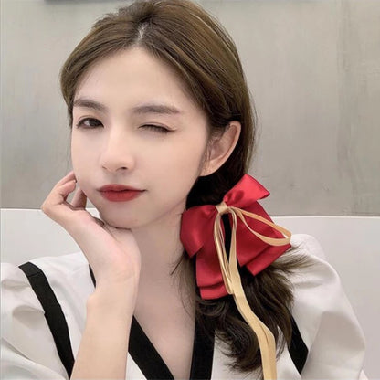 Satin Bow Clip