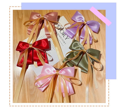 Satin Bow Clip