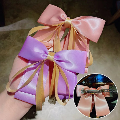 Satin Bow Clip
