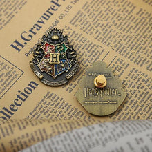 Load image into Gallery viewer, Harry Potter Hogwarts Crest Lapel Pin - Tinyminymo
