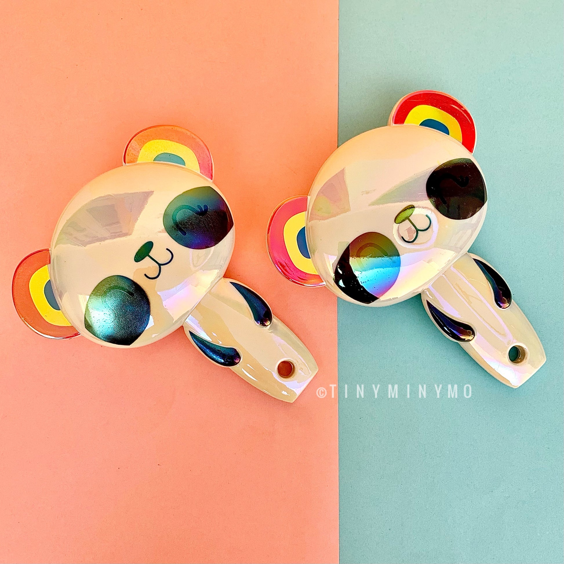 Holographic Panda Hair Brush - Tinyminymo
