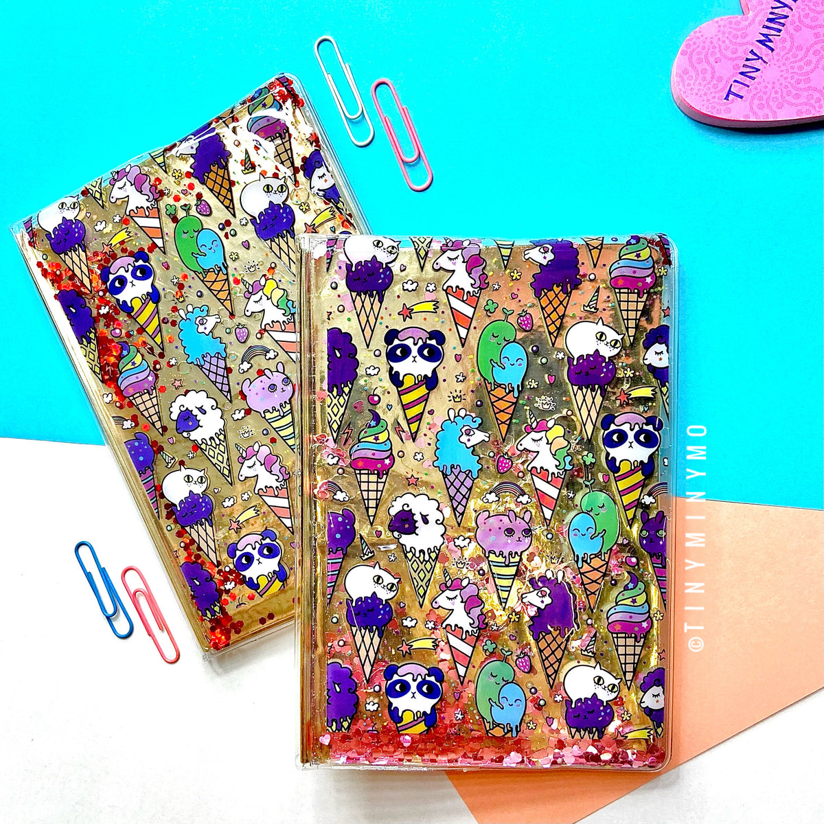 Two Ice-cream Watercover Notebooks - Tinyminymo