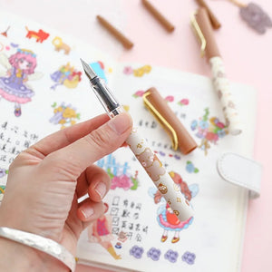 Kawaii Bear Fountain Pen Set - Tinyminymo