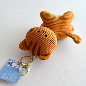 Kawaii Plush Kitty Keychain - Tinyminymo