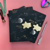 Kawaii Starry Sky Black Page Notebook