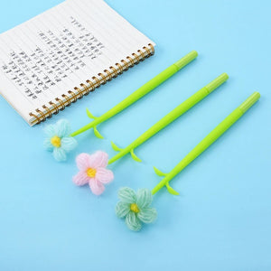 Knitted Flower Pen - Tinyminymo