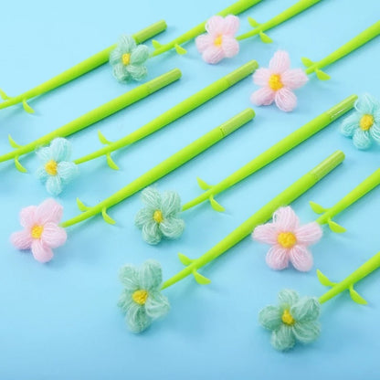 Knitted Flower Pen - Tinyminymo